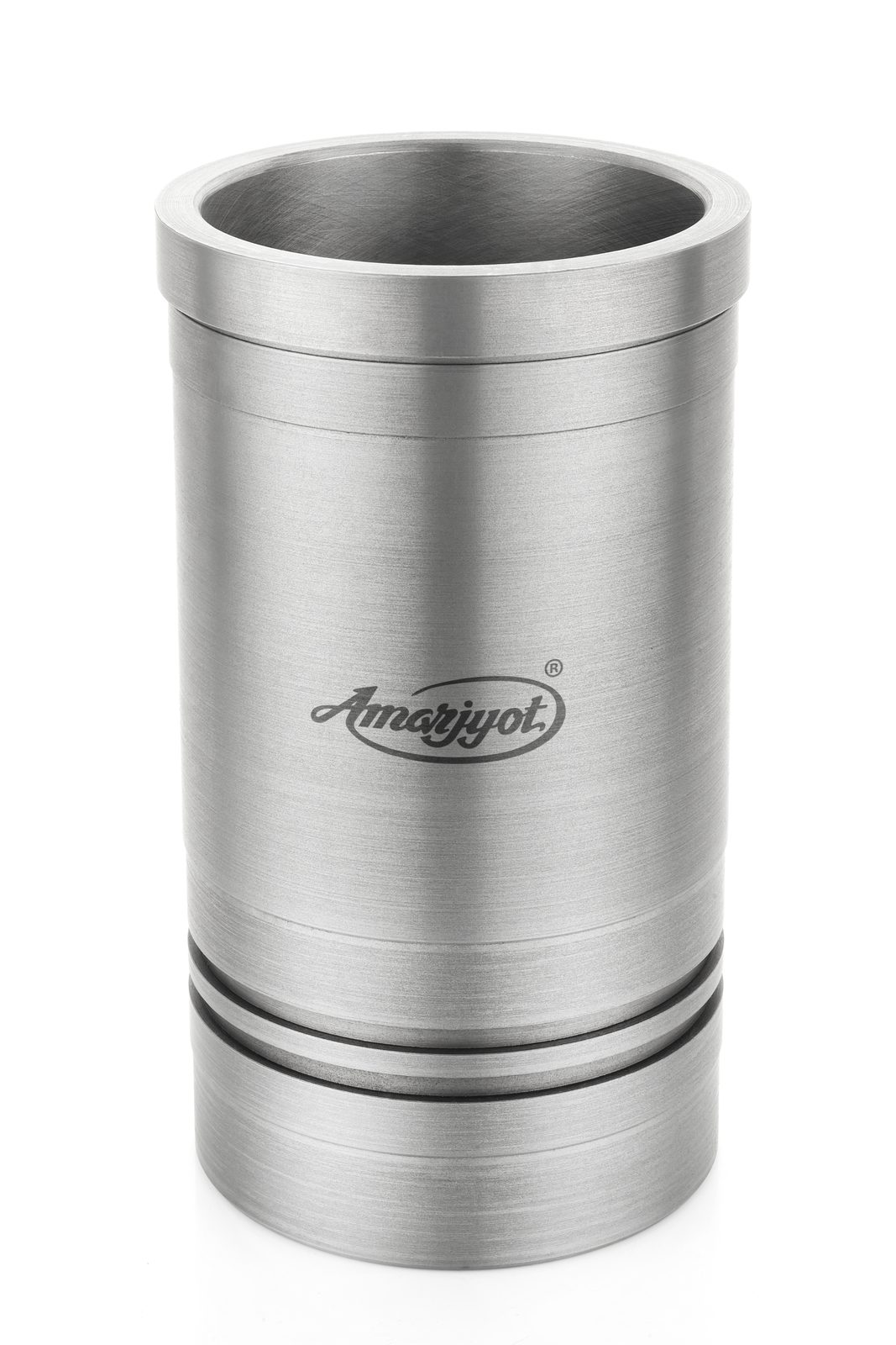 Machined Amarjyot cylinder liner with sealing grooves near the base